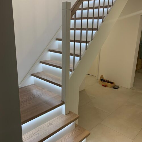 moderne treppen holz