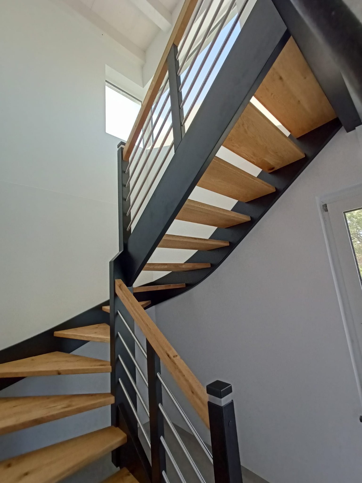 Holztreppen in Freiburg