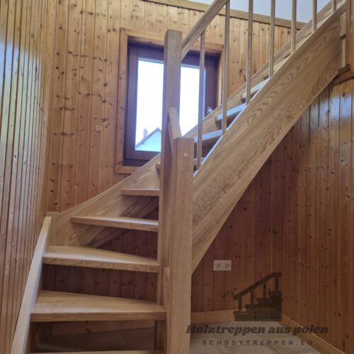 Holztreppen in Augsburg