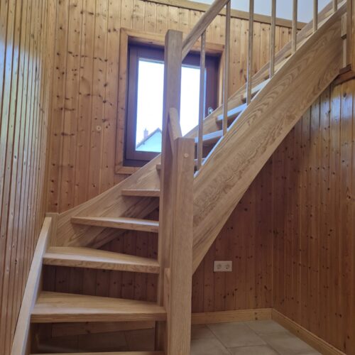 Holztreppen in Augsburg